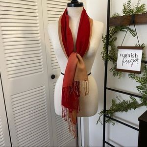 Pashmina|Red Brown Ombre Pashmina Scarve
